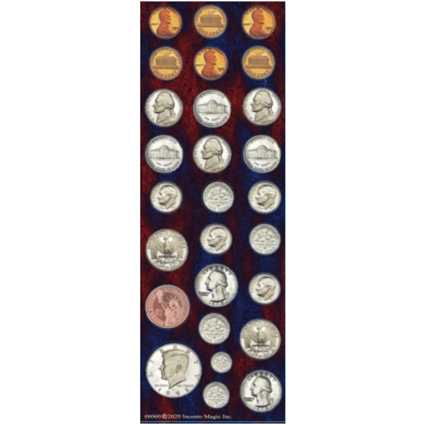 Coin Stickers 6-Sheet pack