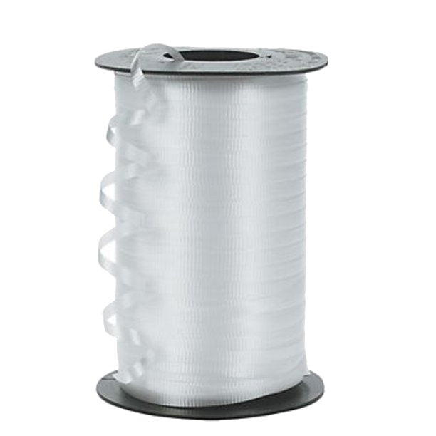 3/16" x 500 Yard Curling Ribbon White