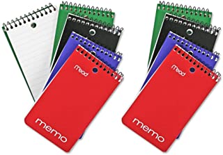 Mead Wirebound Top Opening Memo Pad 40 White 4 x 6 Sheets Color May Vary