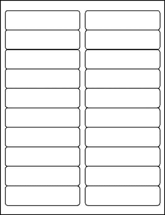 Clear Labels 20 on a page 50 Sheets/Box