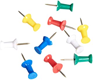 Assorted Color Push Pins (100/Pack)