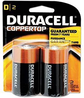 Duracell CopperTop Alkaline D Batteries 2 Pack