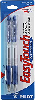 Pilot EasyTouch Retractable Ballpoint Pens, Medium Point, Blue