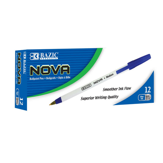Blue Color Stick Pen 12 Pack