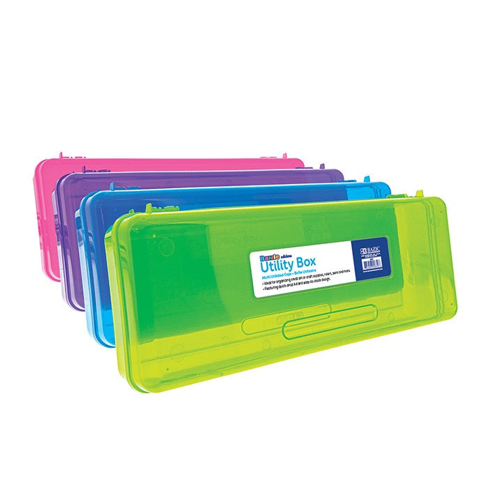 Pencil Case Multipurpose Utility Box Ruler Length, Color May Vary