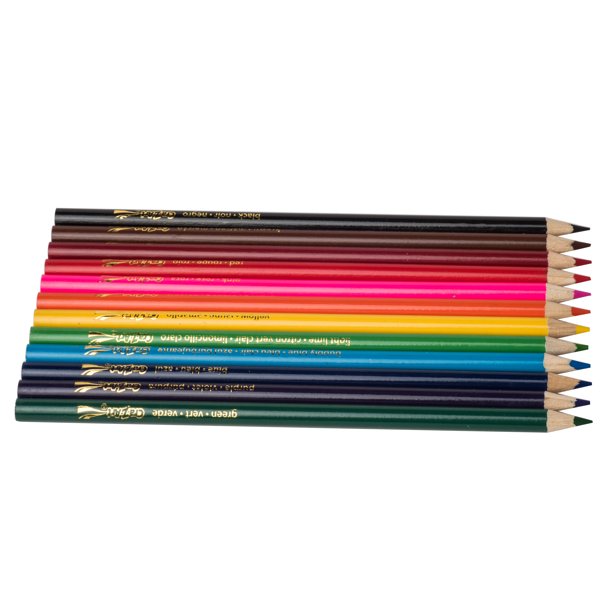 Color Pencils, Assorted Colors, Set Of 12
