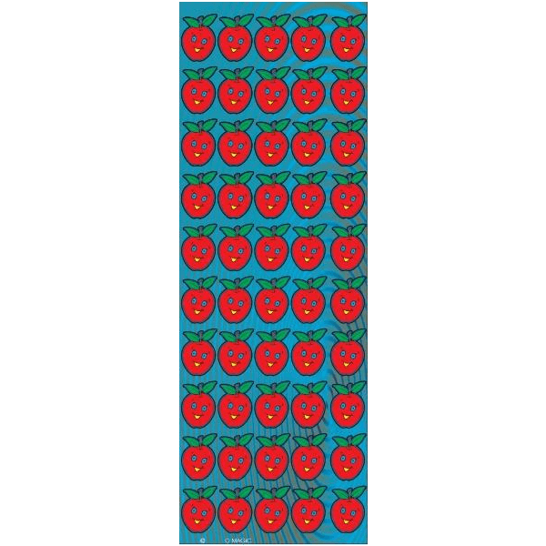 Apple Smiley Die-cut Stickers (Small) 6-Sheet pack