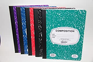 Marble Composition Book 150 Sheets Wide Ruled Color May Vary