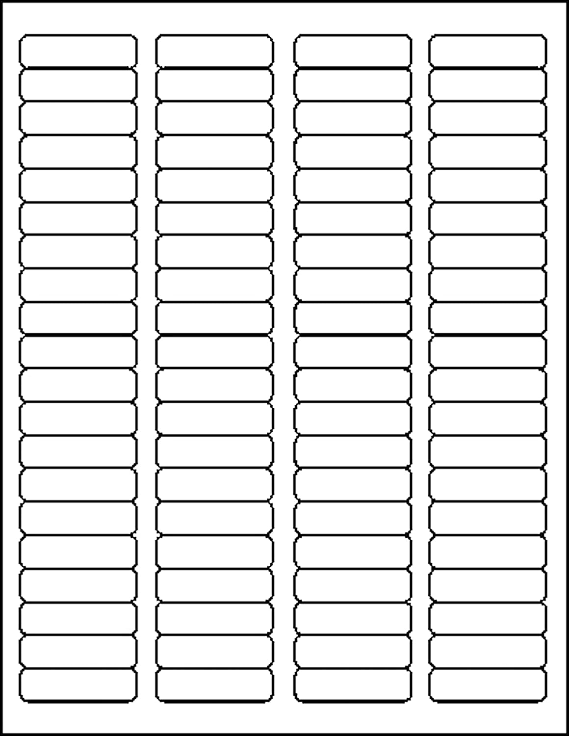 Clear Labels 80 on a page 25 Sheets/Box