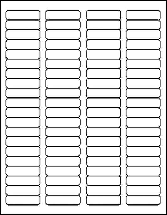 Clear Labels 80 on a page 25 Sheets/Box