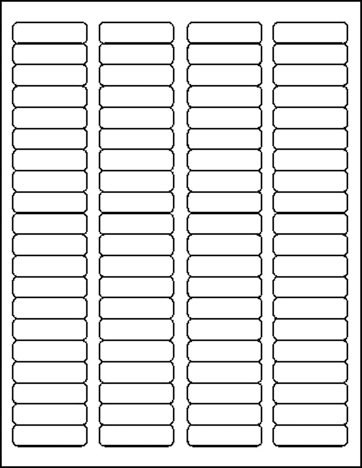 White Labels 80 on a page 100 Sheets/Box