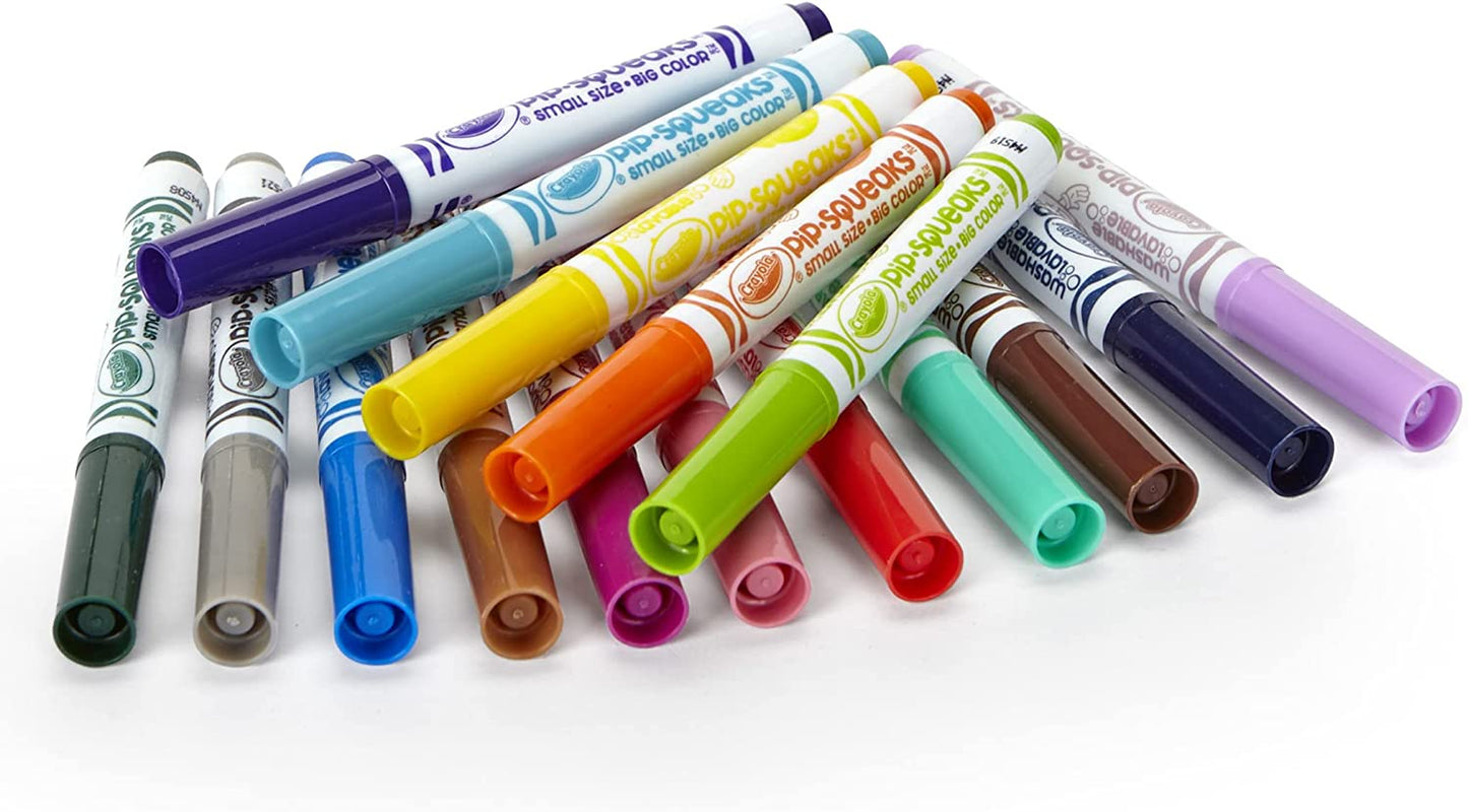 Crayola Pip-Squeaks Skinnies Washable Markers 16 Color Pack