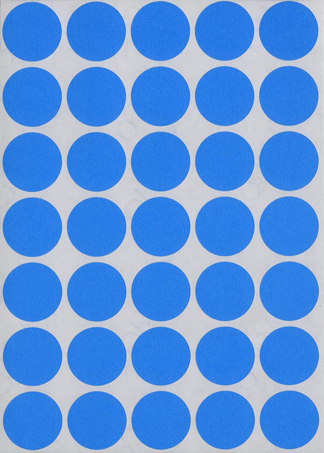 3/4" Dia. Color Coding Labels, Light Blue, 1000/Bx