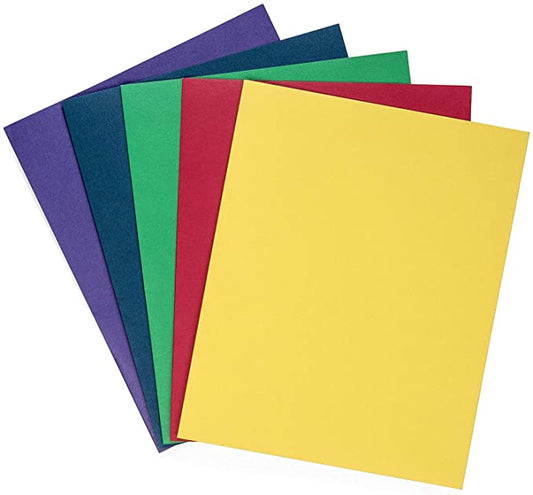 2 Pocket Paper Folder Color May Vary Each