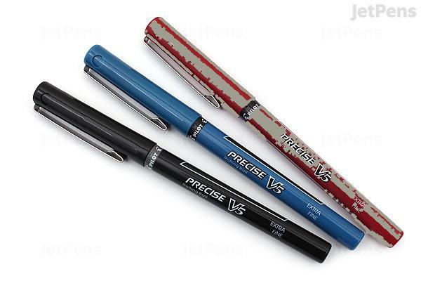 Pilot Precise V5 Liquid Ink Rollerball Pens, Extra Fine Point, Assorte –  King Stationary Inc