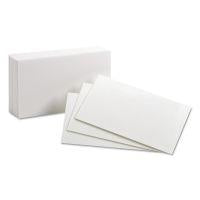 Mead Unruled Index Cards, 3 x 5, White, 100/Pack