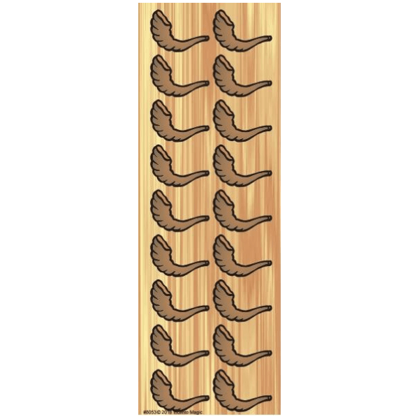 Shofar Die-cut Stickers 6-Sheet pack
