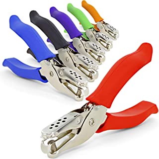 Premium Single Hole Paper Punch w/ Cushion Grip Colors Vary