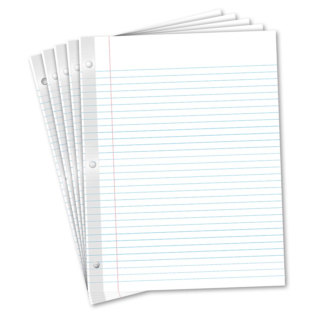 100 Count Reinforced Filler Paper College Ruled