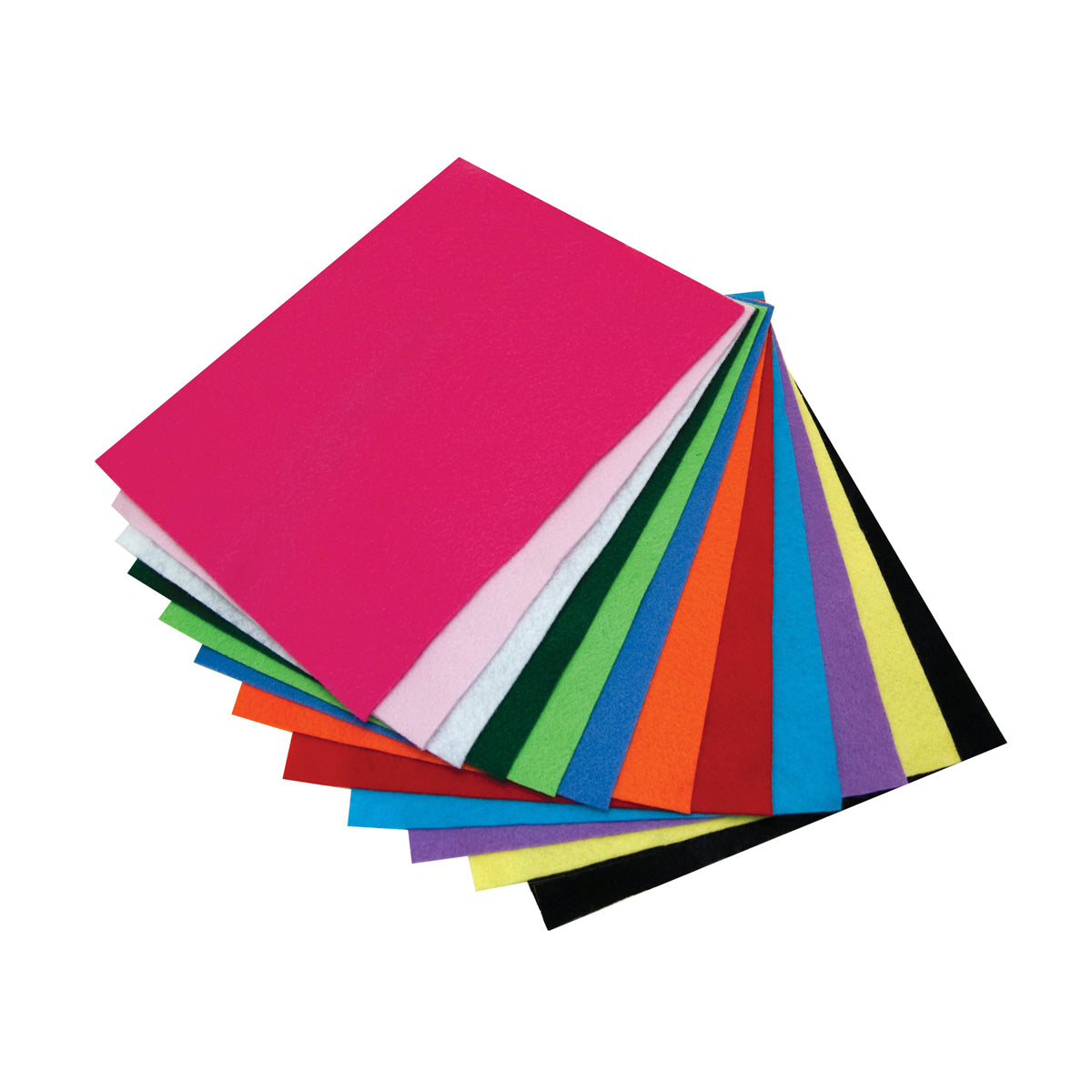 12 Felt Sheets 9" x 12" - Assorted Colors