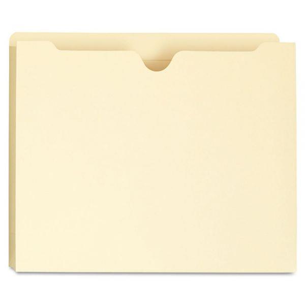 Manila Double-Top File Jackets, 2" Expansion, Letter Size, Pack Of 25 File Jackets