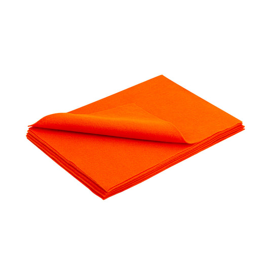 Orange Felt Sheets 9" x 12"