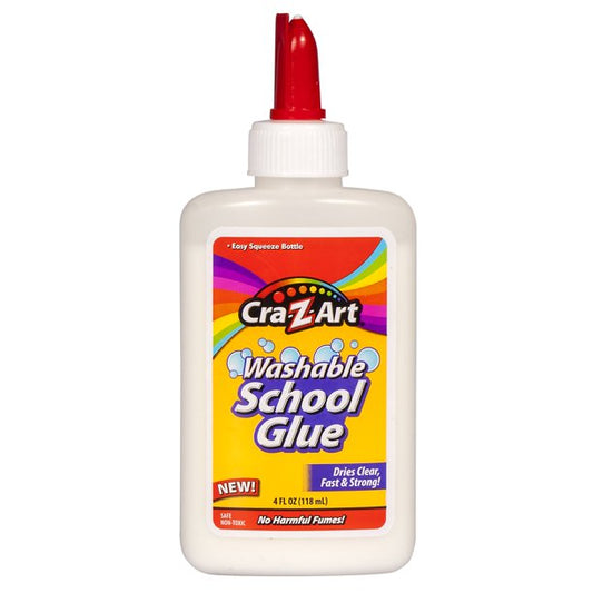 Cra-Z-Art White Washable School Glue, 4 oz