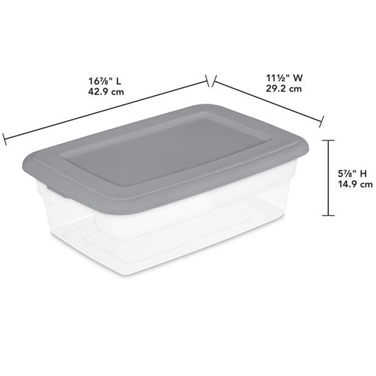 Sterilite Plastic 12 Qt. Storage Box