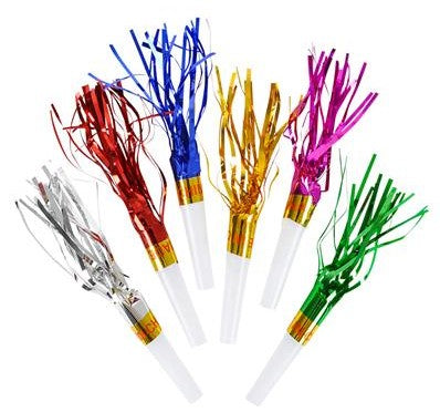7" Fringed Noisemaker 12 pcs