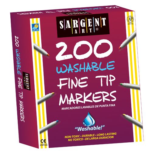 200 ct. Fine Tip Washable Markers