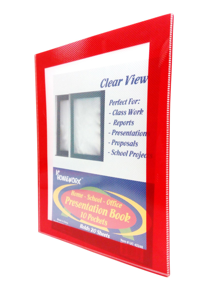 Presentation Book 50-Pockets Clear view Color may vary