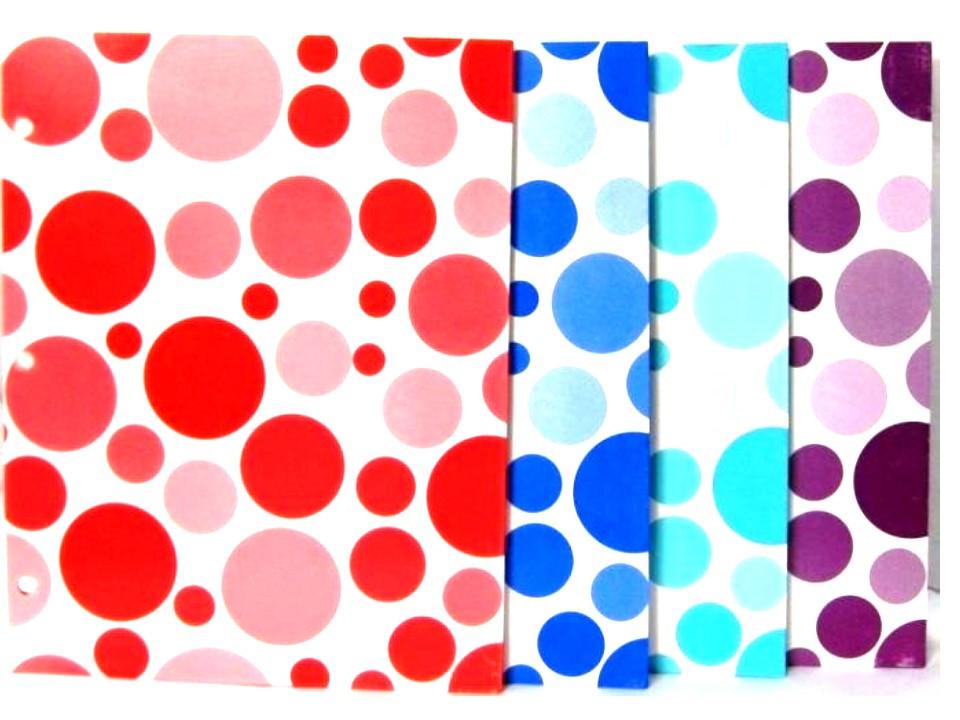 2 Pockets Paper Polka Dot Folders Colors May Vary
