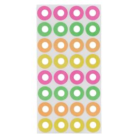 Reinforcement Labels, Neon, 256 Labels