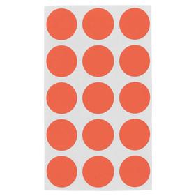 Color Code Label, Red Glow, 3/4" Dia, 375 Labels