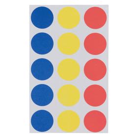 Color Code Labels, Assorted, 3/4" Dia, 315 Labels