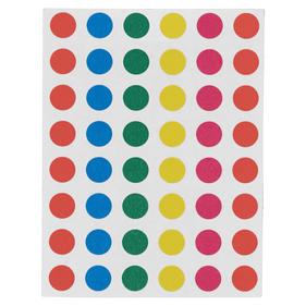 Color Code, Assorted, 5/16" Dia, 432 Labels