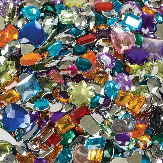 Acrylic Gemstones Assorted Sizes 1lb