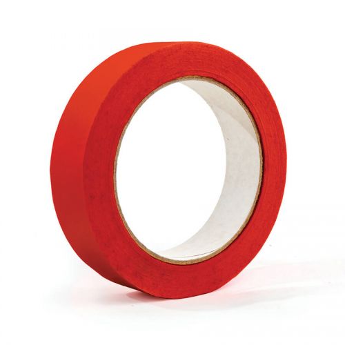 Enday Masking Tape, 1" x 60 Yards, Red