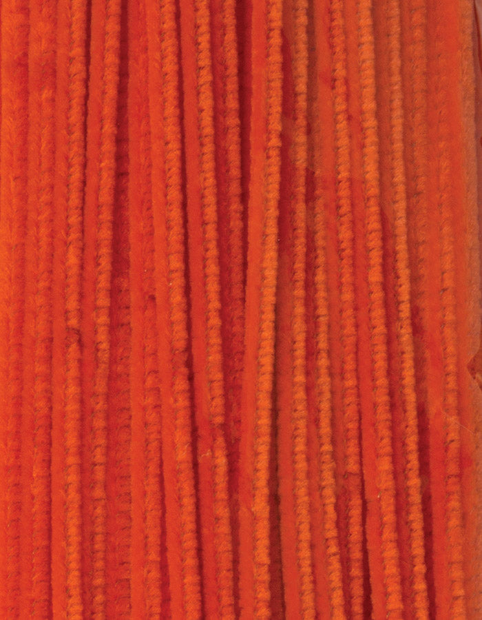 Pipe Cleaner (Chenille Stems) 12" X 6 100 Pieces Orange