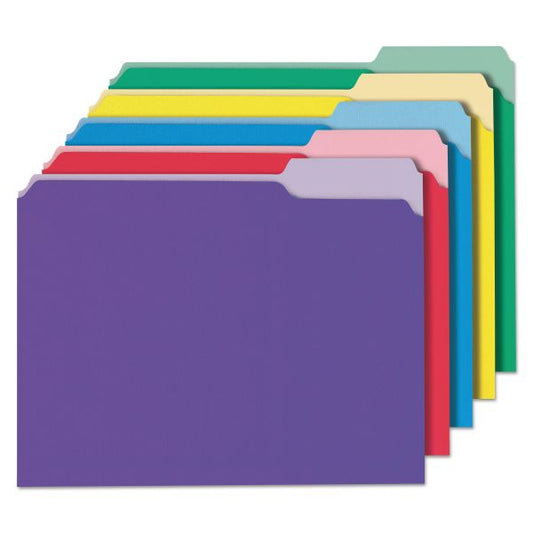 Assorted Colors File Folder 100 Pack