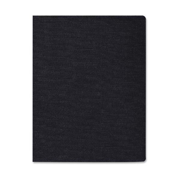 Linen Texture Binding System Covers, 11.25 x 8.75, Black, 200/Pack