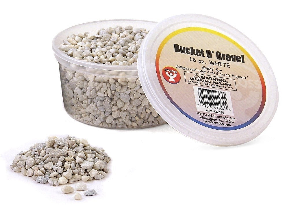 Gravel, White, 1 lb Bucket