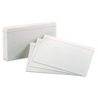 Mead 5" x 8" Ruled Index Cards White 25/ Pack