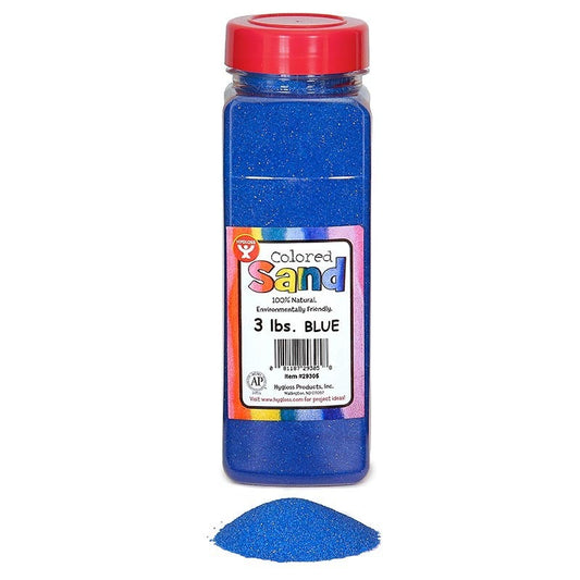 Colored Sand, Blue, 3 lb. Container