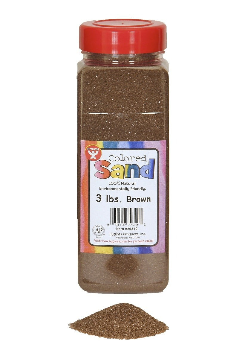 Colored Sand, Brown 3 lb. Container