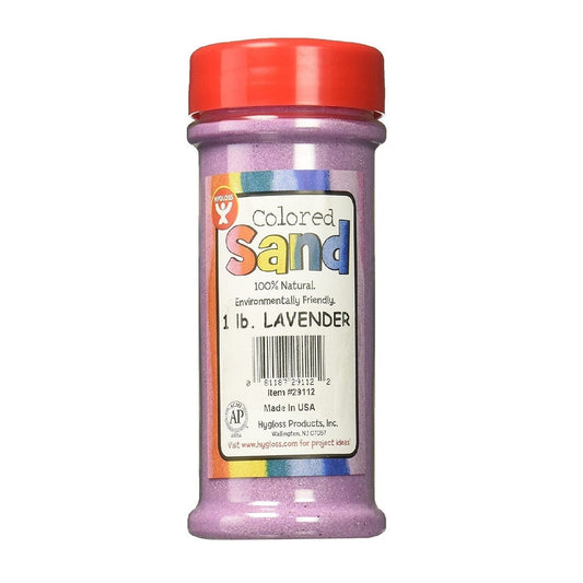 Colored Sand, Lavender, 1 lb. Container