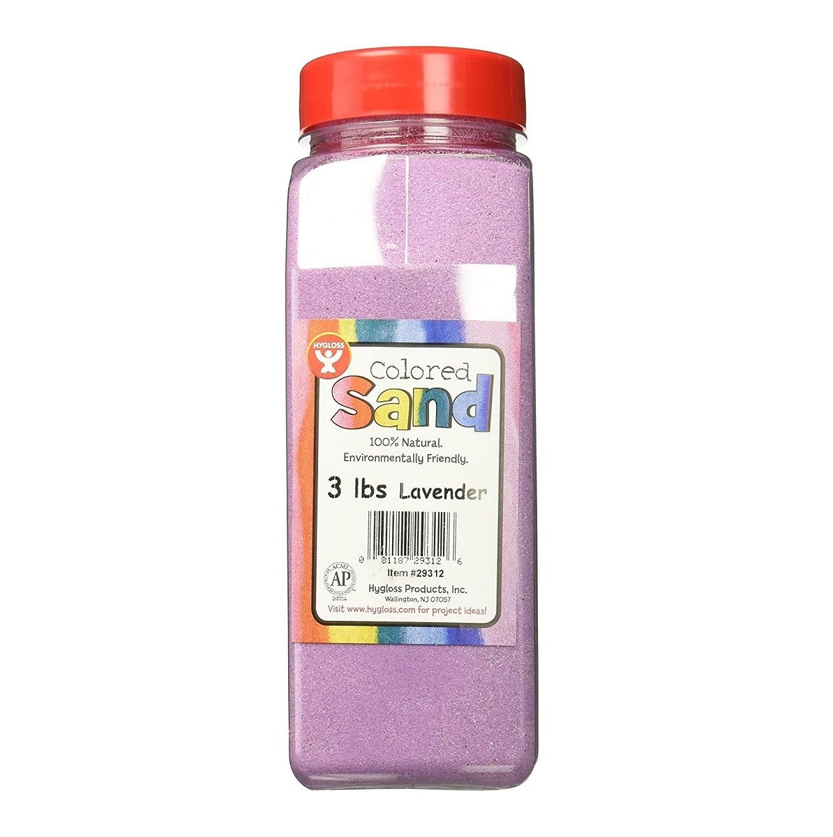 Colored Sand, Lavender, 3 lb. Container