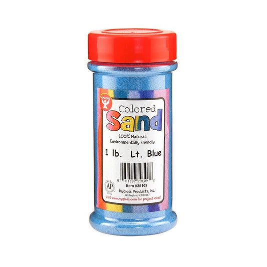 Colored Sand, Light Blue 1 lb. Container