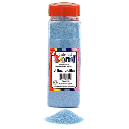 Colored Sand, Light Blue 3 lb. Container