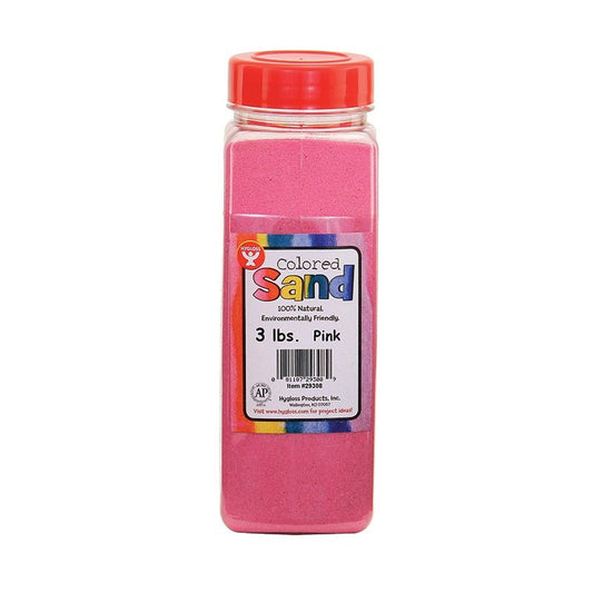 Colored Sand, Pink, 3 lb. Container